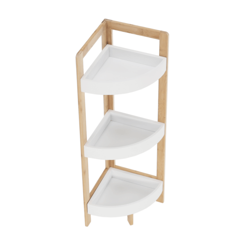 Kotni regal Fong, bambus, 23 x 23 x 77 cm