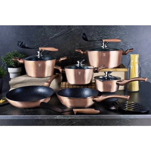 Berlinger Haus 10-Piece Pot Set Rosegold MetallicLine