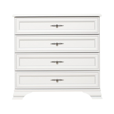 Comoda KENTAK KOM4S, alb alpin