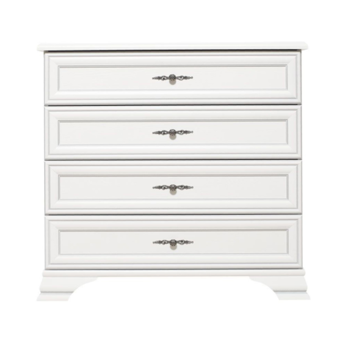 Comoda KENTAK KOM4S, alb alpin