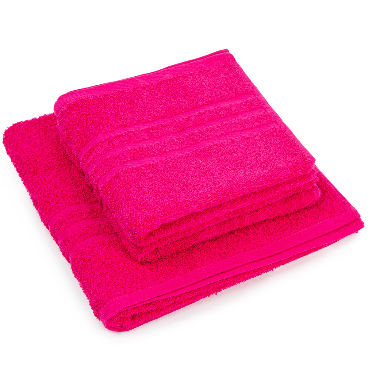 Sada ručníků a osušky Classic růžová, 2 ks 50 x 100 cm, 1 ks 70 x 140 cm