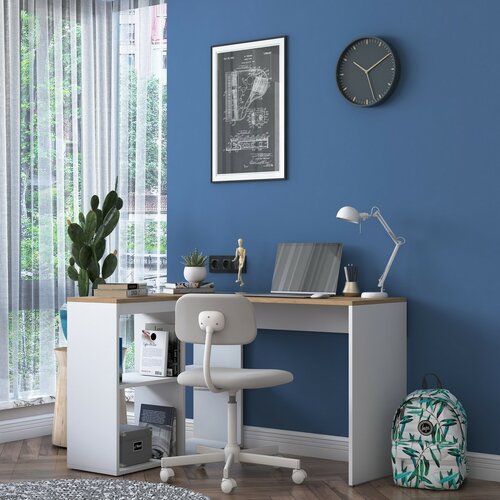 Pracovní stůl Haril Oak and White