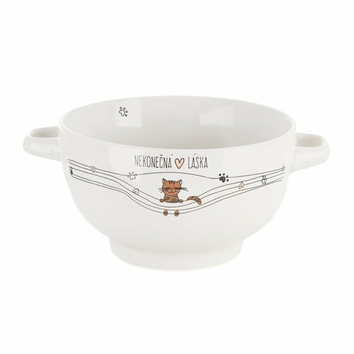 Orion Keramická miska Nekonečná láska Kočka , pr.14 cm