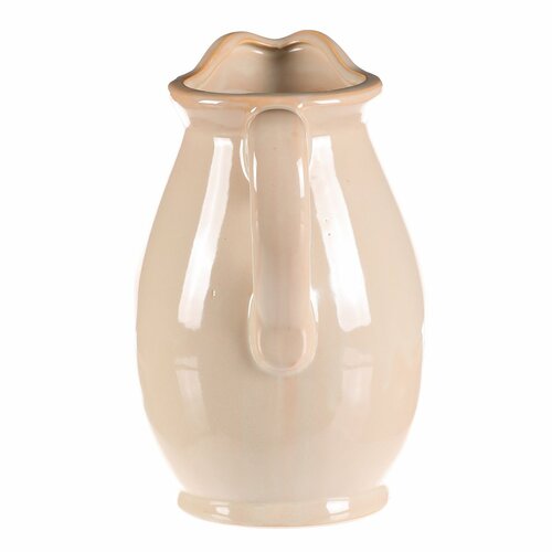 Vaza/krugla v kremni barvi, 15 x 16 x 23 cm,srednja