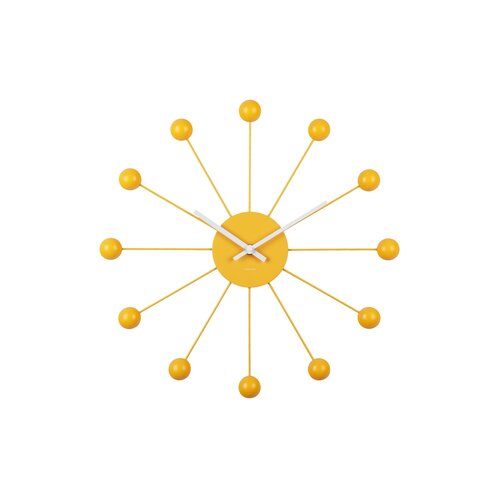 Karlsson 5977BY designové nástěnné hodinyžlutá, pr. 40 cm