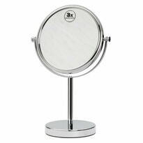 SAPHO XP010 Косметичне дзеркало для стояння,діаметр 20 см, сріблясте