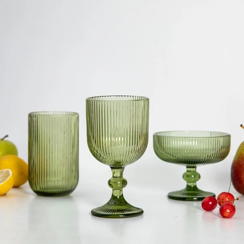 Altom kozarec na nogi Selena Green, 370 ml, set 6kosov