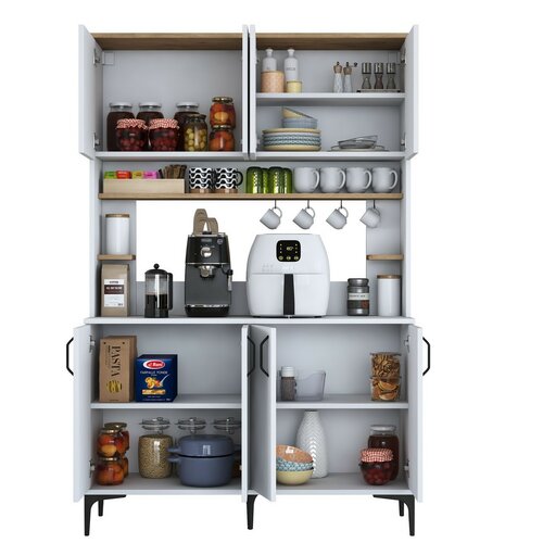 Schrank Jevy Walnut and White