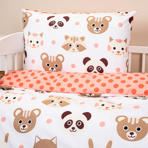 Lenjerie de pat pentru copii 4Home Cute animalsCute animals, 100 x 135 cm, 40 x 60 cm