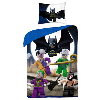 Detské bavlnené obliečky Lego Super heroes, 140 x 200 cm, 70 x 90 cm