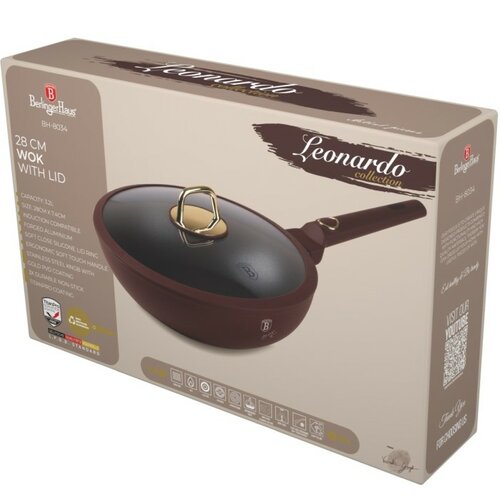 BerlingerHaus Wok s pokrievkou Leonardo 28 cm