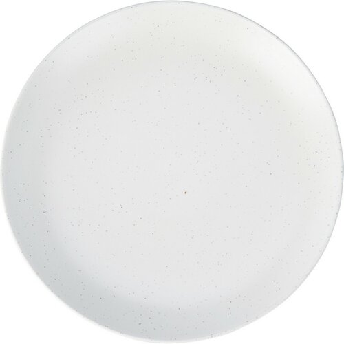 Steingut-Dessertteller Stone, 21,5 cm, Weiß