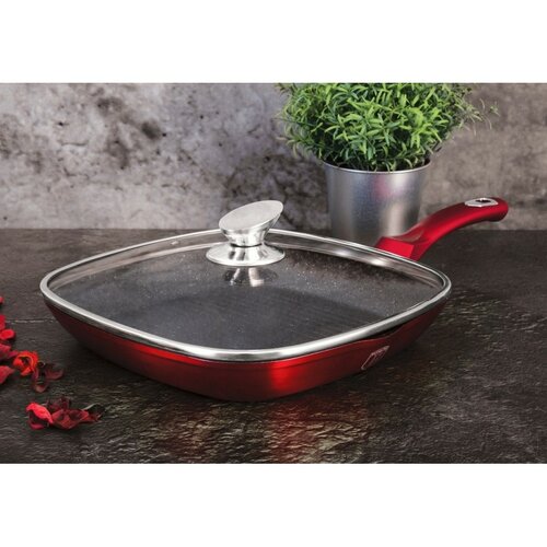 Berlinger Haus Panvica grilovacia s pokrievkou Burgundy Metallic Line