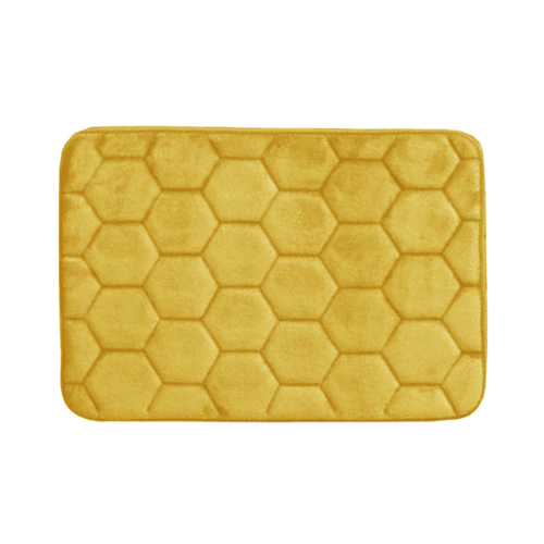 Covoraș din spumă cu memorie Domarex Honeycomb, galben, 38 x 58 cm