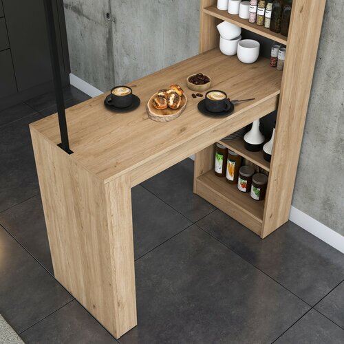 Barový stôl stôl Jany Walnut and Black