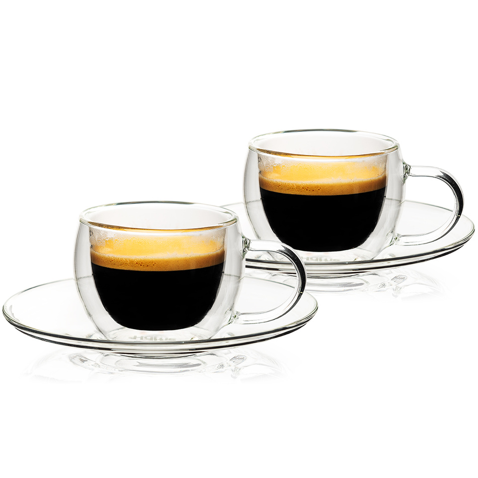 4home Termo sklenice na espresso Style Hot&Cool, 80 ml, 2 ks