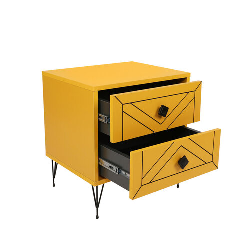 Nočný stolík Luna Yellow
