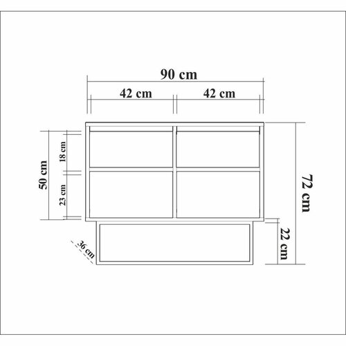 Dulap Zuri Walnut and Black