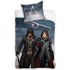 Lenjerie bumbac Assassin's Creed Jacob and Evie, 140 x 200 cm, 70 x 80 cm