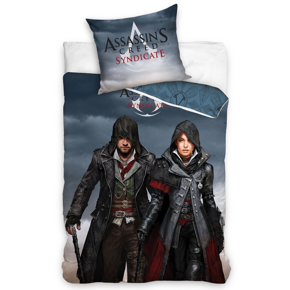 Tip Trade Obliečky Assassin's Creed Jacob and Evie, 140 x 200 cm, 70 x 80 cm