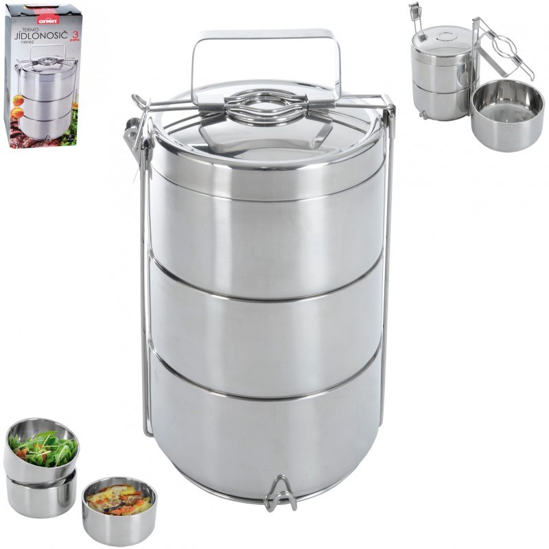 Orion Nerezový obedár 3x0,9 l,