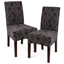 4Home Multielastyczny pokrowiec na krzesło Comfort Plus szary, 40 - 50 cm, zestaw 2 szt.