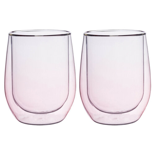 Altom 2-teiliges Thermogläser-Set Andrea, 300 ml, rosa