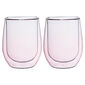 Altom 2-częściowy zestaw szklanek termicznych Andrea, 300  ml, różowy