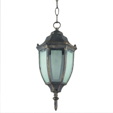 Prezent 39008 Lido zewnętrzna lampa wisząca, 1xE27, 60W, rustykalna czerń