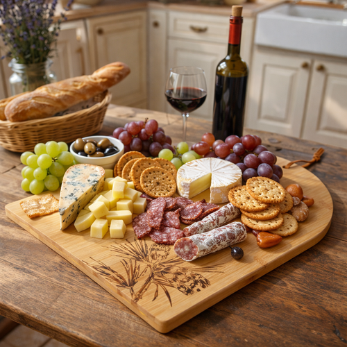 Vianočná servírovacia tácka z bambusu 35 × 26,5 × 1,5 cm