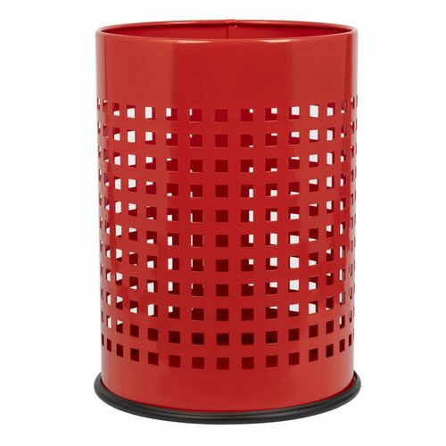 Alda Kosz na śmieci Officer perforowany 18 l,czerwony