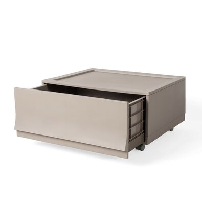 Cutie de depozitare modulară Wave Wood cu roți 54,6 x 43,4 x 22 cm