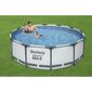 Bestway 56418 Nadzemný bazén Steel Pro MAX, 366 x 100 cm, s filtráciou a schodíkmi