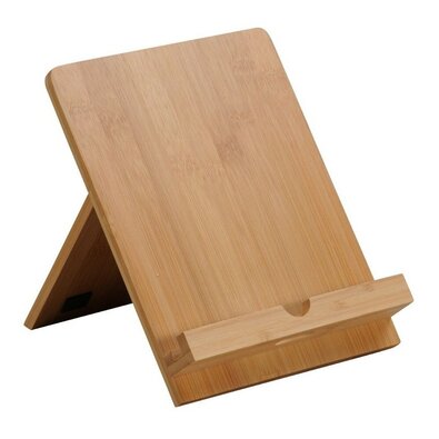 Kesper 58016 Stojalo za tablične računalnike alikuharske knjige iz bambusa , 18 x 23 x 19,2 cm
