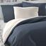 Luxury Collection szatén ágynemű, fehér/sötétszürke, 200 x 200 cm, 2 db 70 x 90 cm