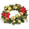 Adventní věnec zdobený Poinsetie, 33 cm