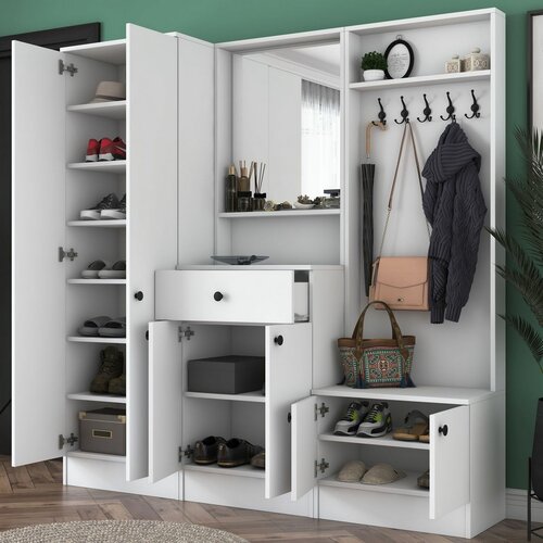 Set de mobilier pentru hol Mio White I