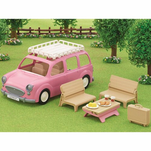 Sylvanian Familie 5535 Familienauto Rosa Van