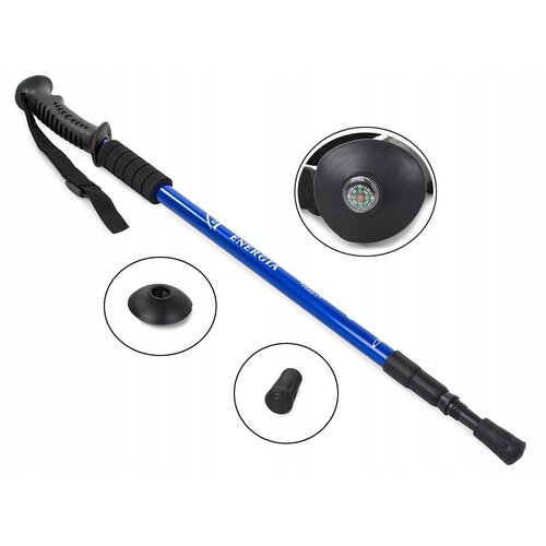 Kijki do nordic walking z amortyzacją, niebieski