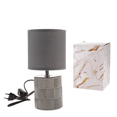Keramická stolní lampa Dark 27 cm, tm. šedá