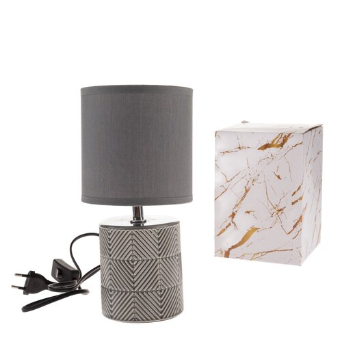 Keramická stolní lampa Dark 27 cm, tm. šedá