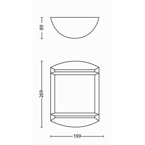 Philips 17320/31/P3 Zewnętrzna lampa ścienna LED Antelope 28 cm, biały