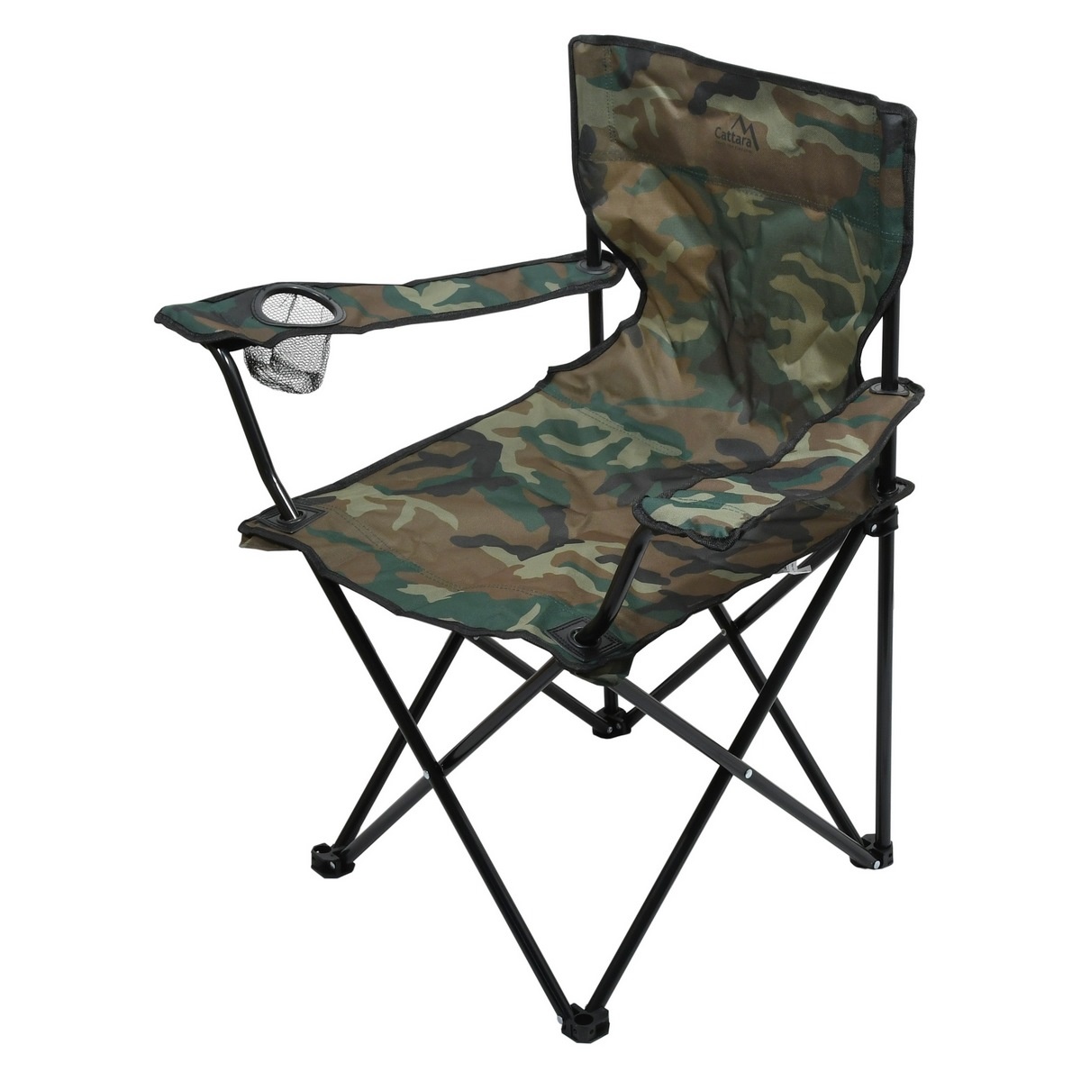 Cattara 13450 Camping összecsukható szék Bari,hadsereg , 49 x 39 x 84 cm