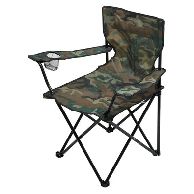 Cattara 13450 Kamping stol Bari, vojaški, 49 x 39x 84 cm