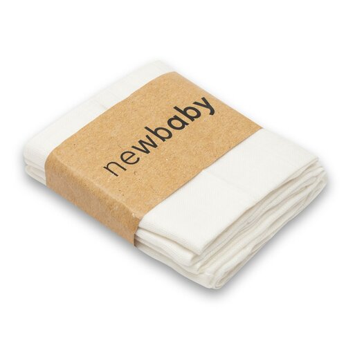 New Baby Bambusowe pieluchy naturalne, 70 x 80 cm,zestaw 3 sztuki