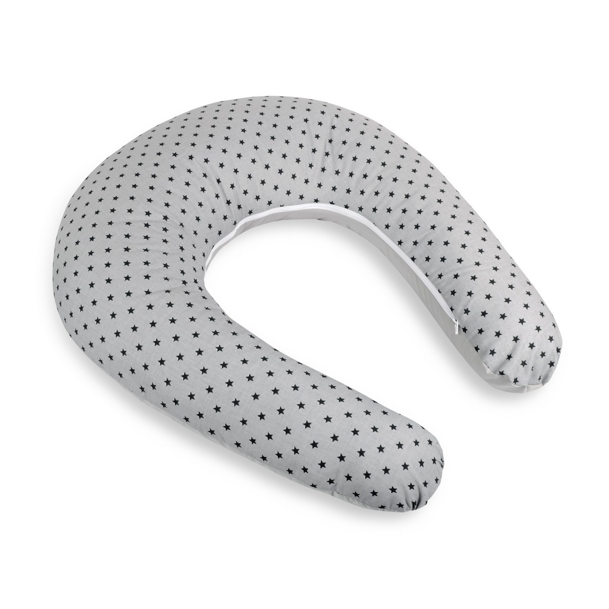 Bellatex Față de pernă pentru alăptare Stele gri ,180 cm