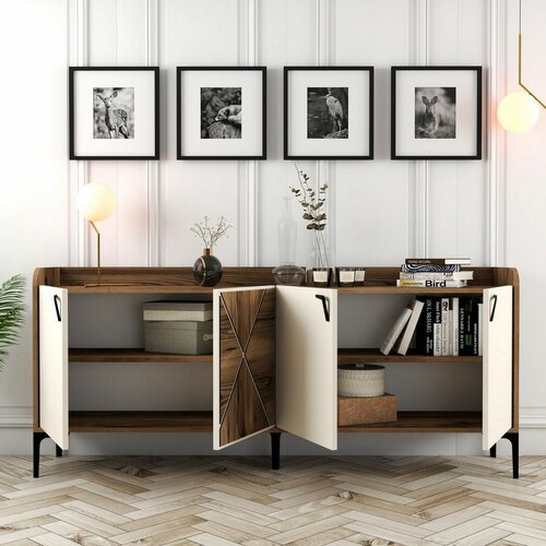 Schrank Venedik Walnut and Cream