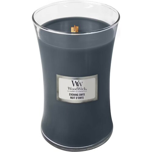 WoodWick Vonná sviečka váza veľká Evening Onyx, 609 g