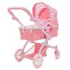 Baby Mix Kočárek pro panenky 2v1 Sophie růžová, 63,5 x 37 x 63,5 cm