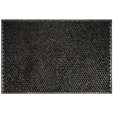 Covoraș din cauciuc Emma negru, 40 x 60 cm